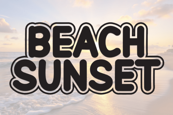 Beach Sunset: The Font That Brings Summer Vibes to Every Project