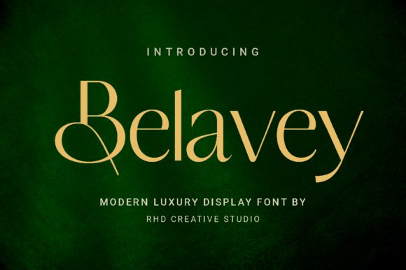 Belavey: A Font That Whispers Luxury and Commands Attention