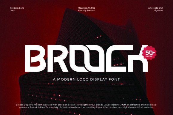 Broock: The Bold Modern Typeface for Impactful Branding