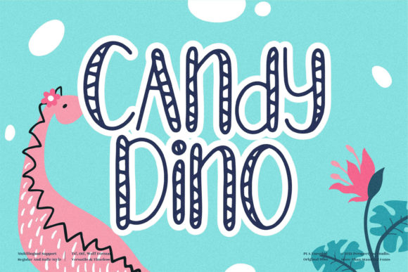 Candy Dino: A Playful Font for Creative Projects