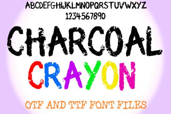 Charcoal Crayon: A Playful Font for Creative Projects