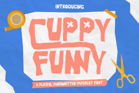 Cuppyfunny Regular: A Playful Papercut Font for Creative Projects