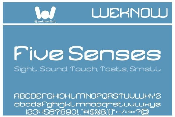Five Senses: A Font That Captures a Futuristic, Gothic Edge