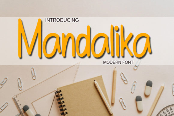 Mandalika: A Display Font with a Modern, Robotic Charm