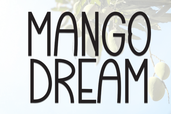 Mango Dream: A Display Font That Feels Like a Fresh Start