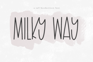 Milky Way: A Whimsical Typeface for Creative Projects