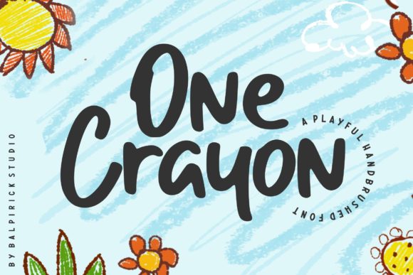 One Crayon: A Typeface That Feels Like Childhood