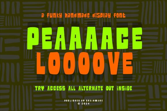 Peace Love: The Funky Handdrawn Font with Endless Alternates