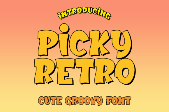 Picky Retro: A Display Font with Laid-Back Summer Charm