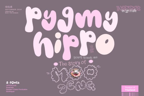 Pygmy Hippo: The Playful Font Trio for Bold Creativity