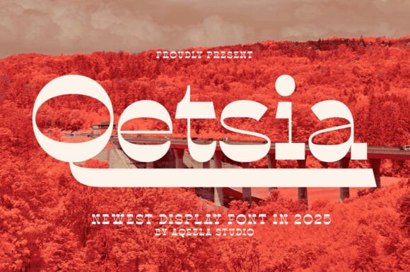 Qetsia: A Retro Font with Modern Soul