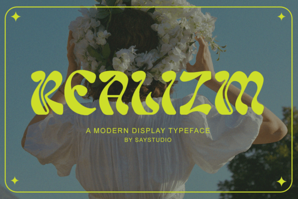 Realizm: A Psychedelic Sans Font That Moves With Your Brand