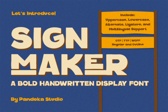 Signmaker: A Bold Handwritten Font with Retro Charm