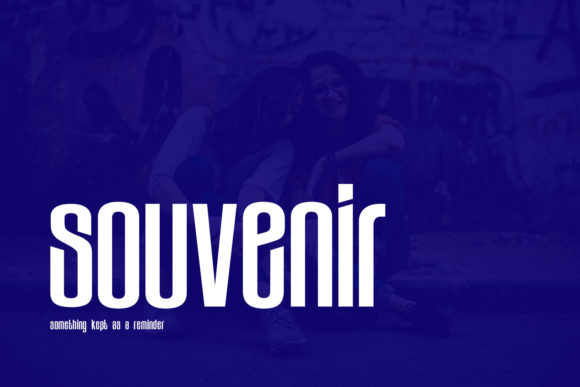 Souvenir: A Modern Display Font for Authentic Brands